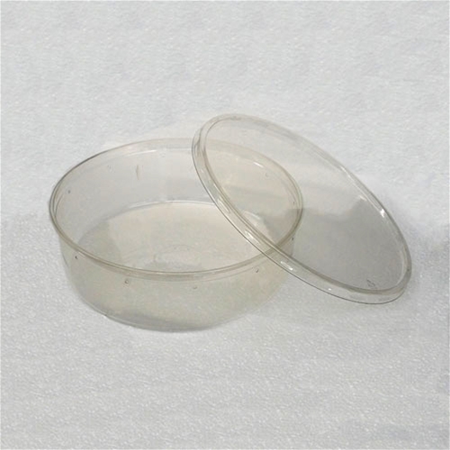 9.75 inch 96 oz Clear Punched Deli Cups with Lids